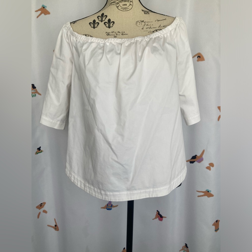 IMNYC off the shoulder white blouse, size M